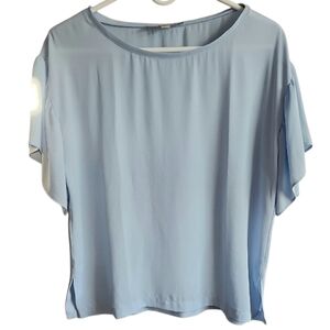 LOFT Silky Light Blue Women's Blouse S